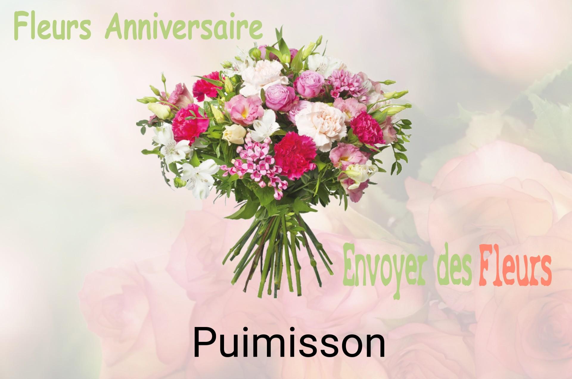 Bouquet de fleurs d’anniversaire livré à Puimisson
